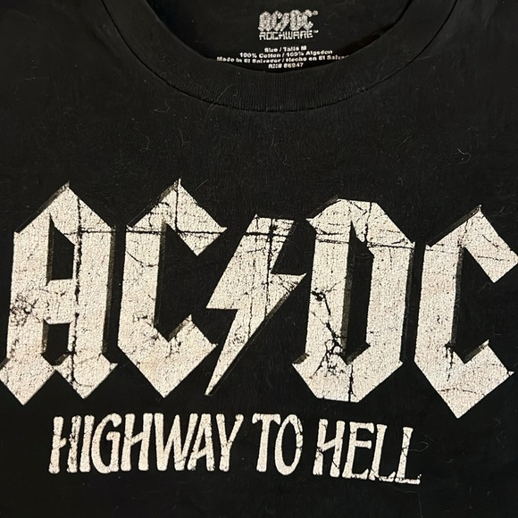 AC/DC Crop Top - Picture 2 of 2